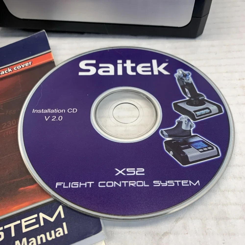 Logitech Saitek X52 Pro Flight Control System Throttle and Stick Simulation VGC